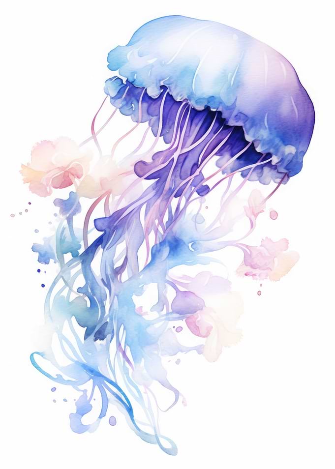 Jellyfish Watercolor