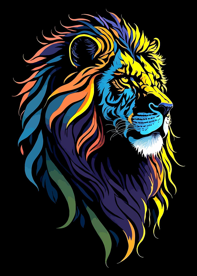 Majestic Lion Head