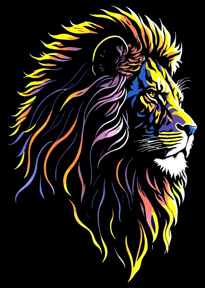Majestic Lion Head