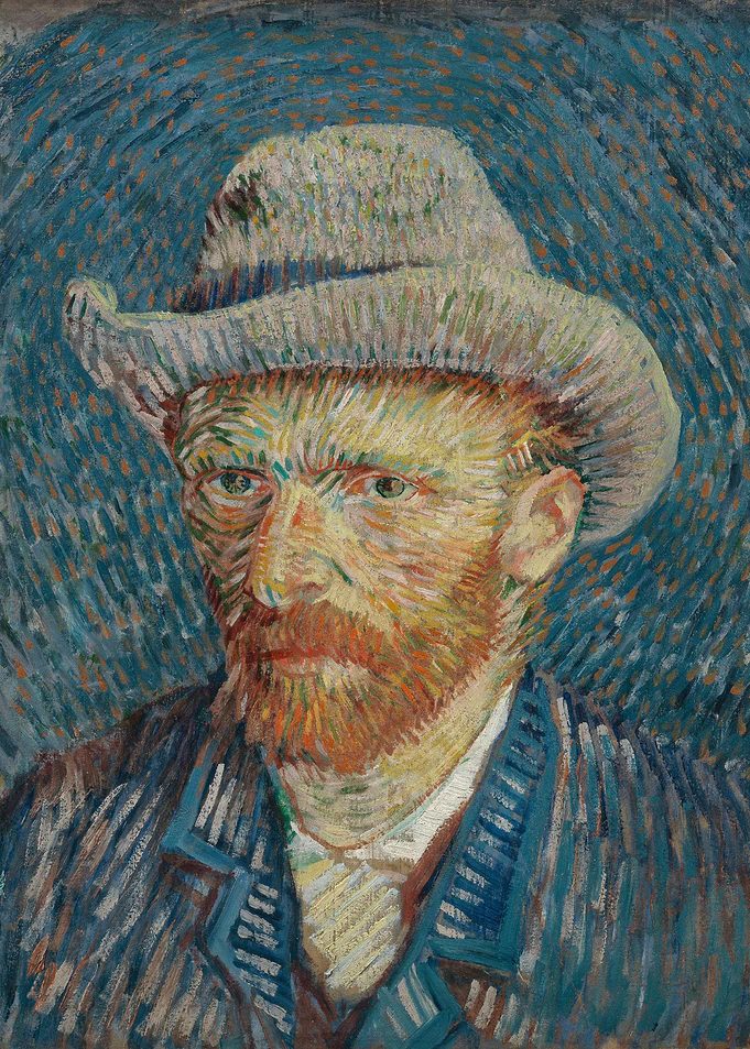 Grey Felt Hat Portrait