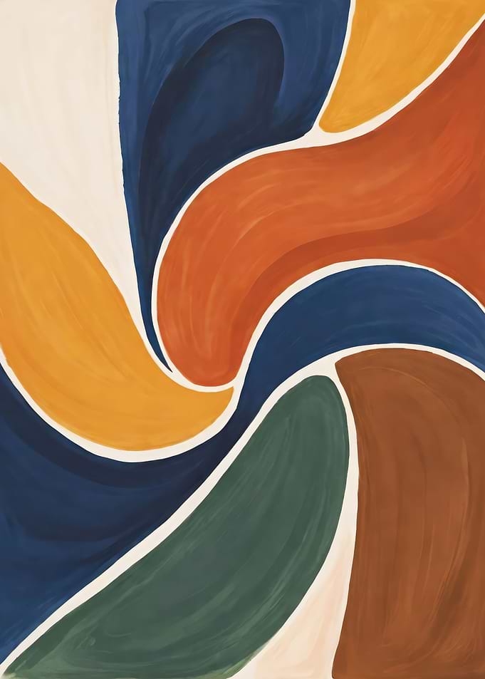 Abstract Boho Painting