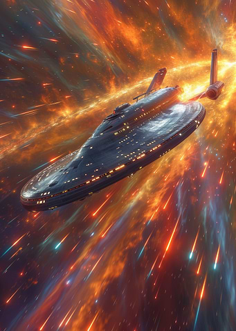 spacecraft traveling