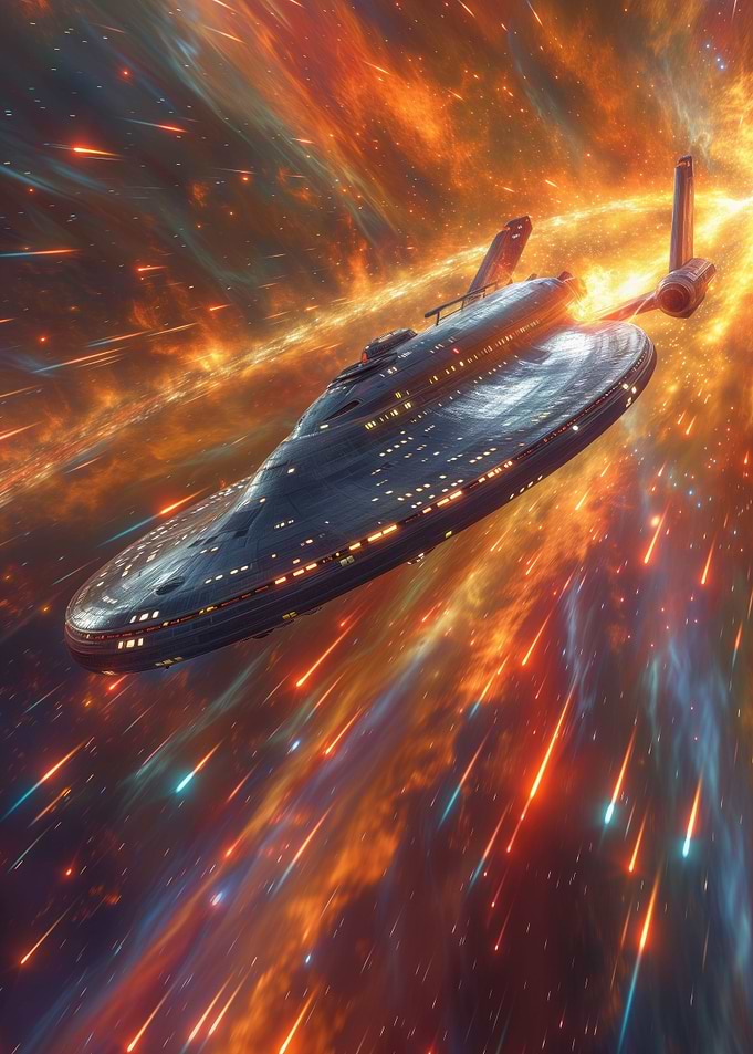 spacecraft traveling