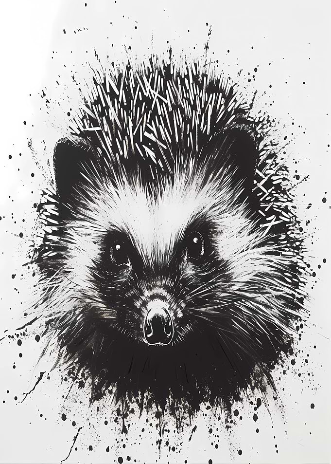 Hedgehog Handdrawn