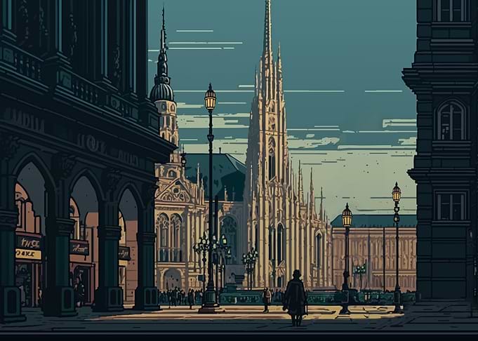 Vienna city Pixel Art