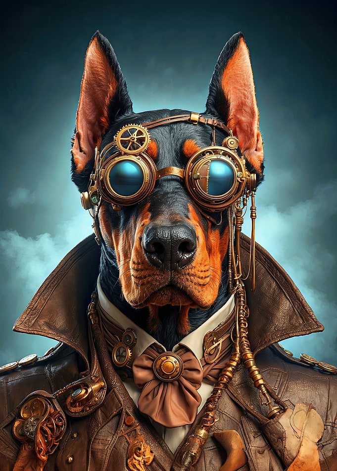 The Steampunk Doberman