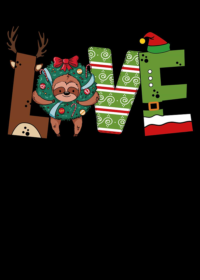 Love christmas sloth
