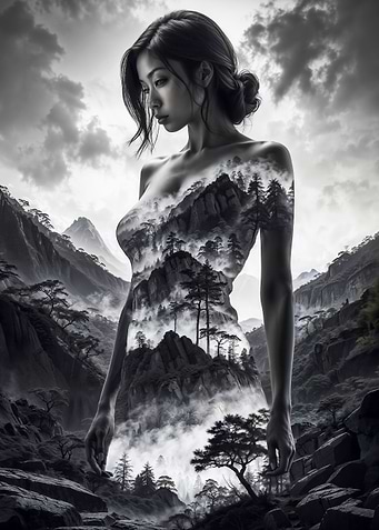Nature Woman Portrait