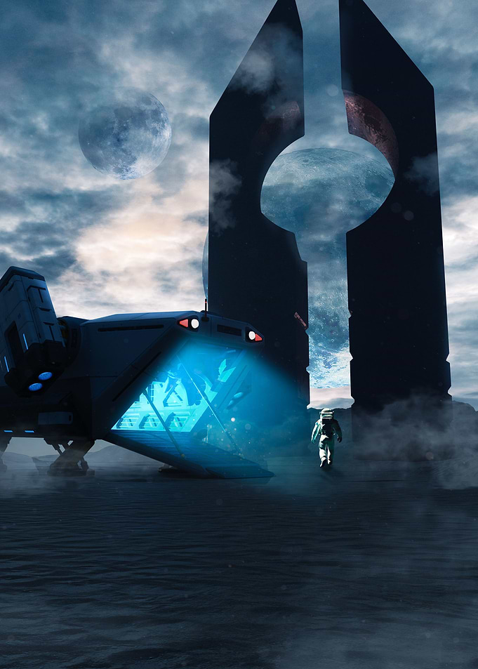 Pillars On Another Planet