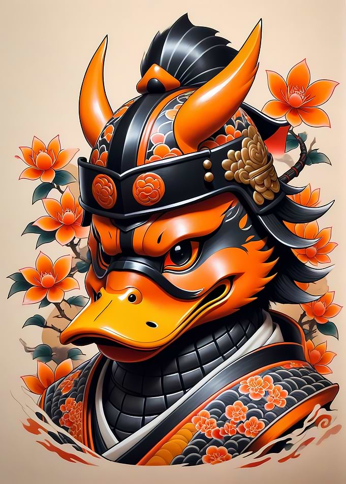 Samurai Mask Duck