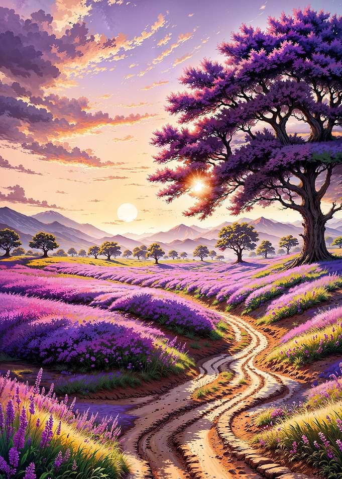 Beautiful lavender field