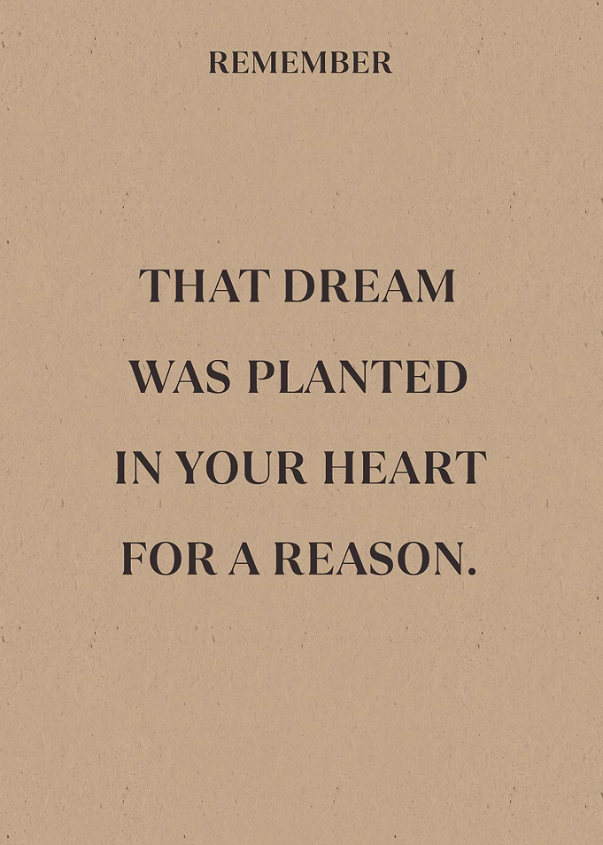 Inspirational Quote Dream
