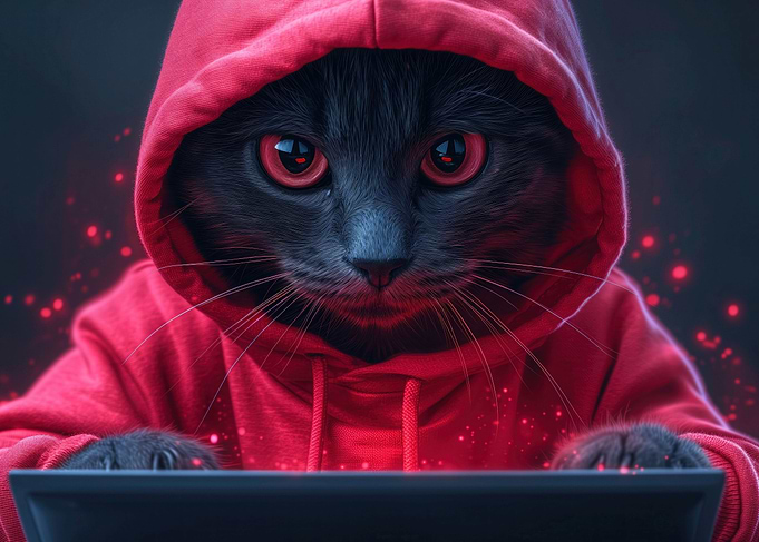 Cat in hoodie