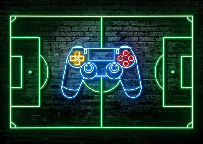 SOCCER GAMING NEON ART