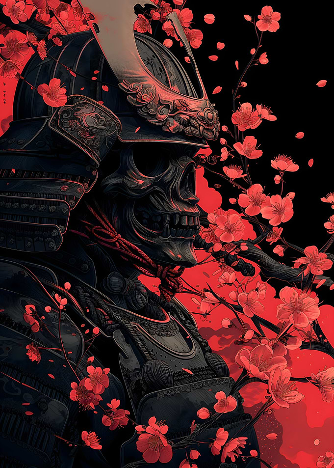 Samurai Warriors In Sakura