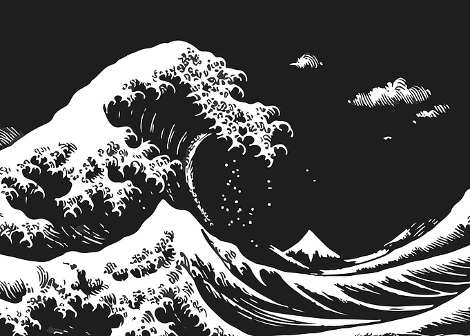 dark wave off kanagawa