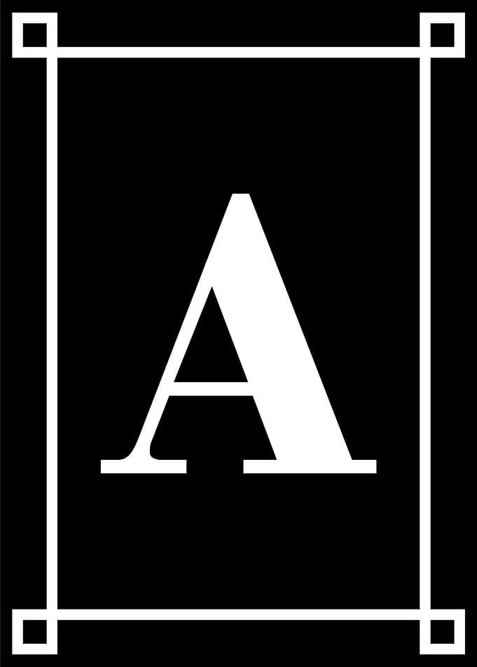 Alphabet A Decoration