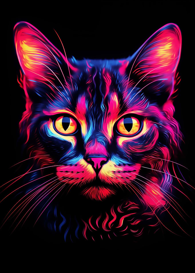 Neon Cat