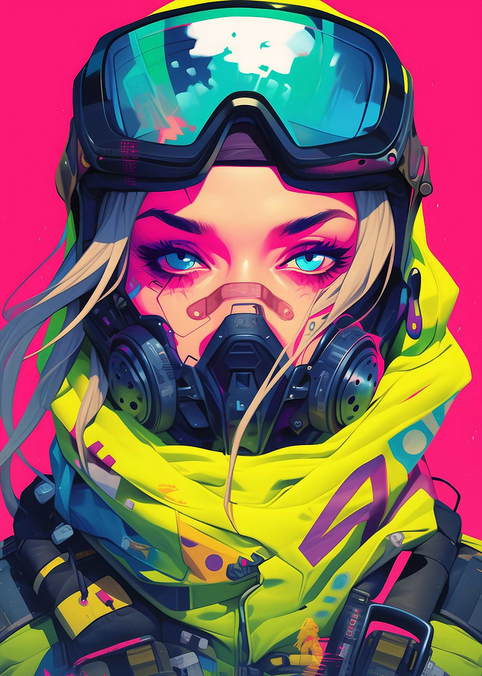 Futuristic Cyberpunk Girl