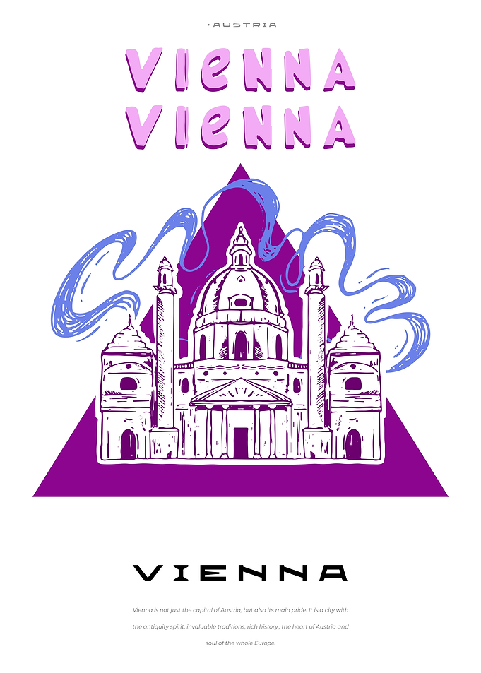 Vienna city poster