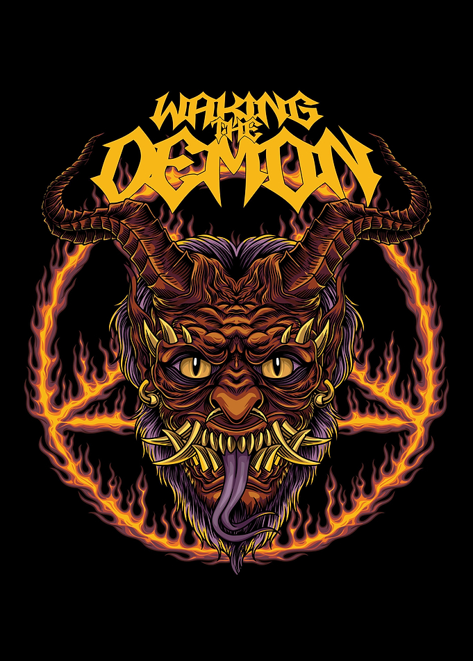 Demon Pentagram With Text
