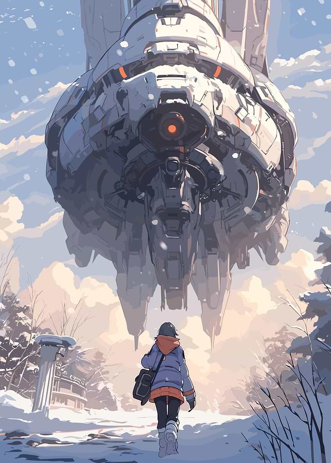 Fantasy Space Ship Girl