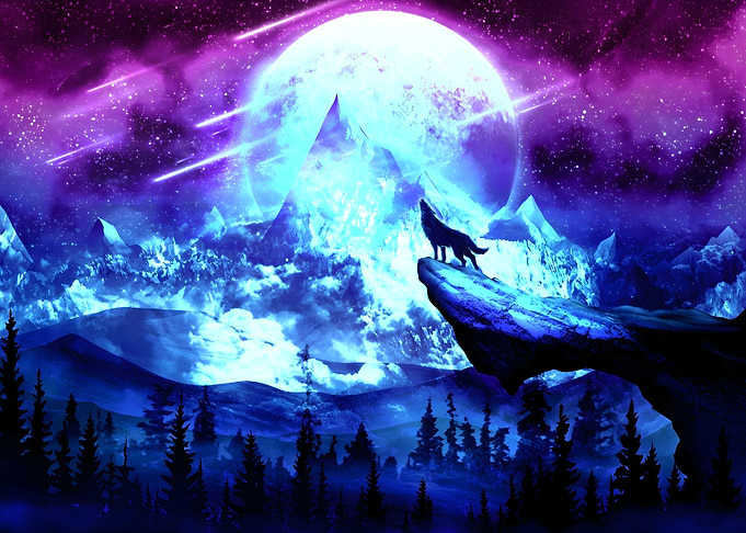 Mountain moon