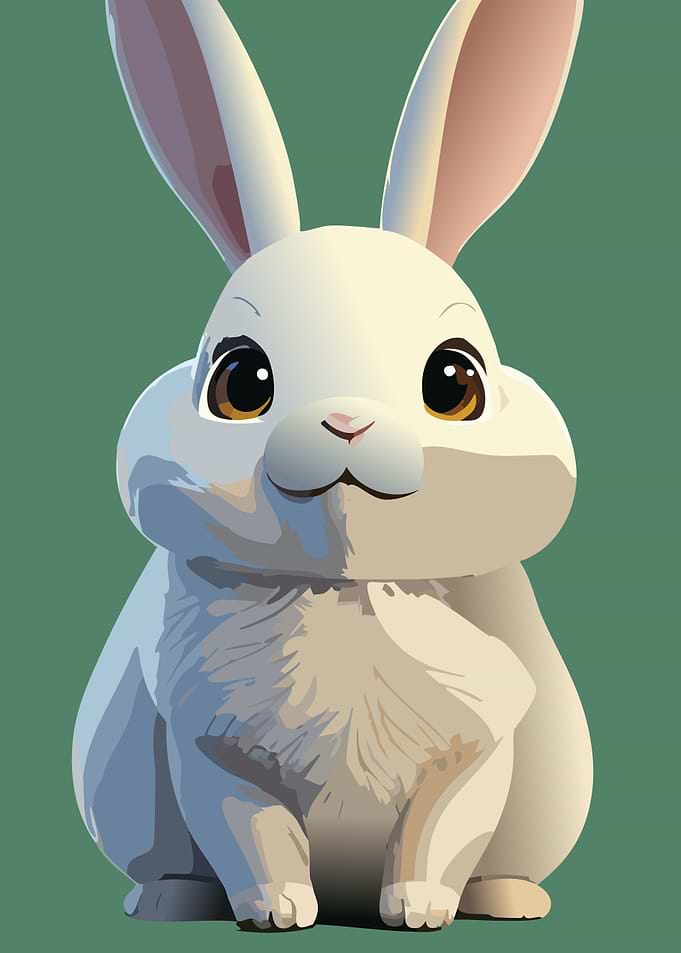 Cute White Rabbit