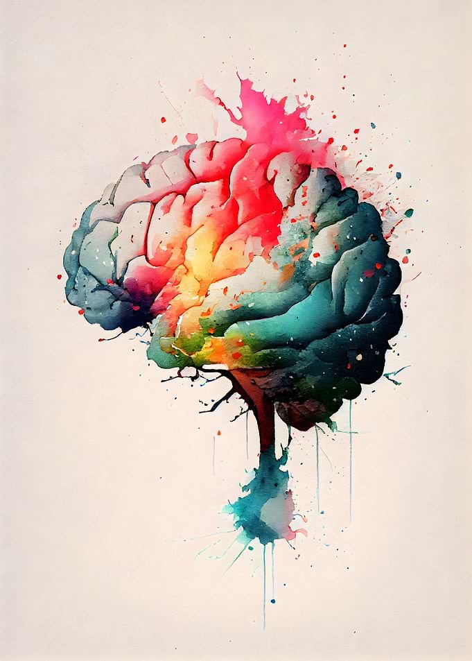Color Break from the Brain