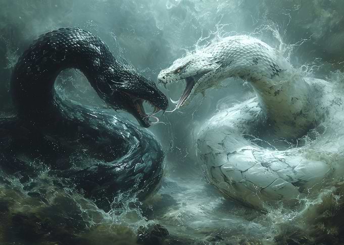 Black And White Snake