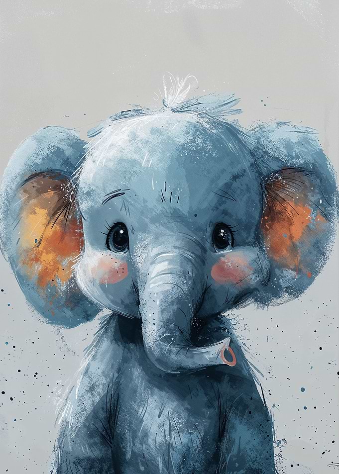 Tiny Blue Elephant
