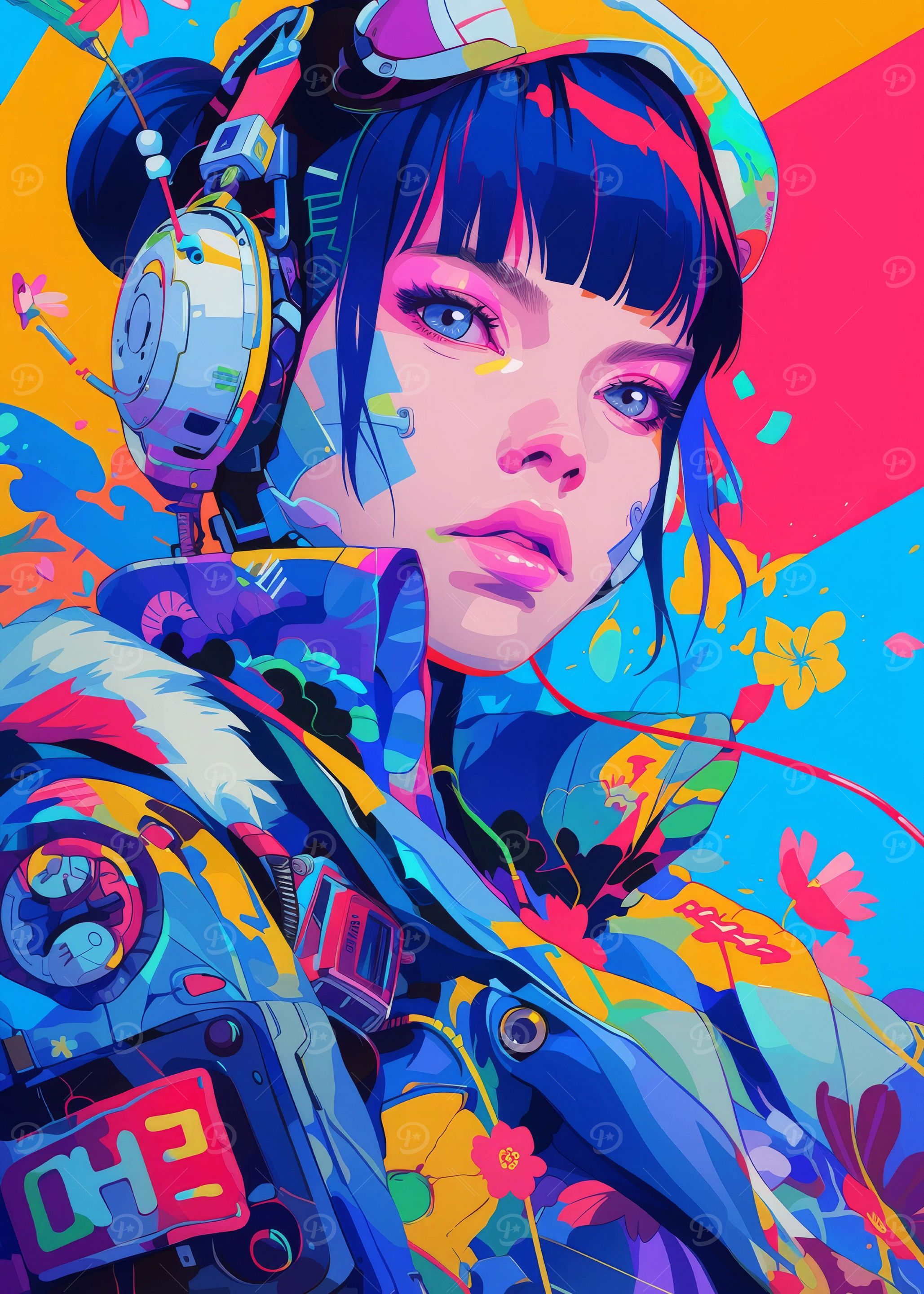 Futuristic Cyberpunk Girl