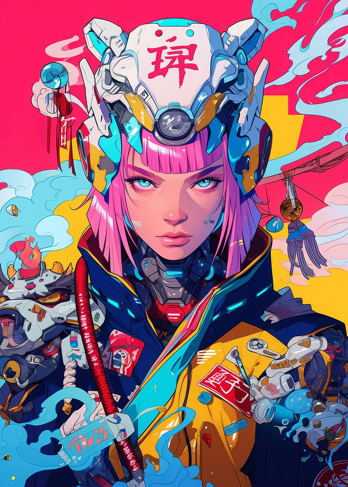 Futuristic Cyberpunk Girl