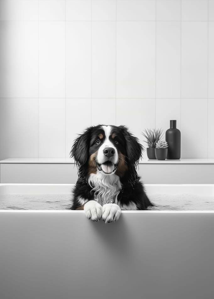 Bernese Dog Bathtub