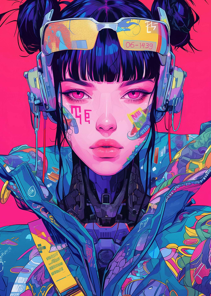 Futuristic Cyberpunk Girl