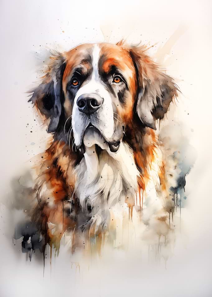 Saint Bernard dog