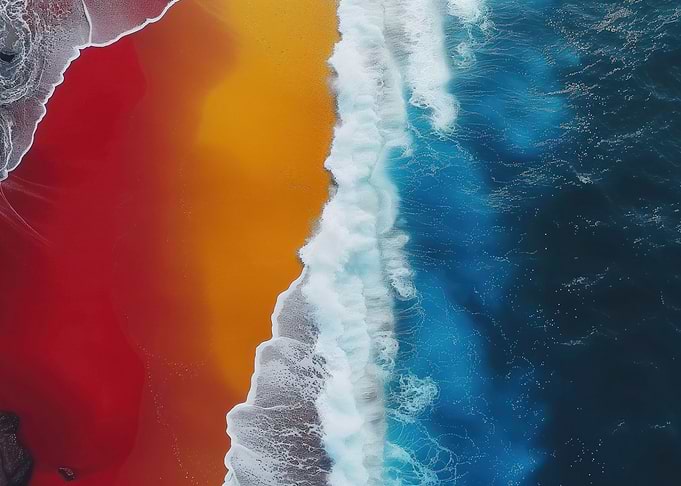 aerial beach photo