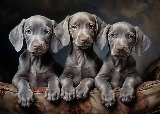 Weimaraner puppies