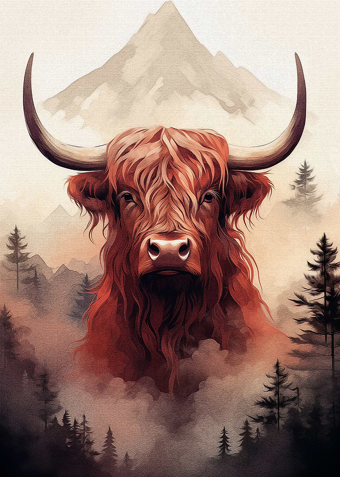 Highland Cow Charm