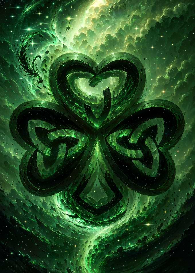 Celtic Space Shamrock