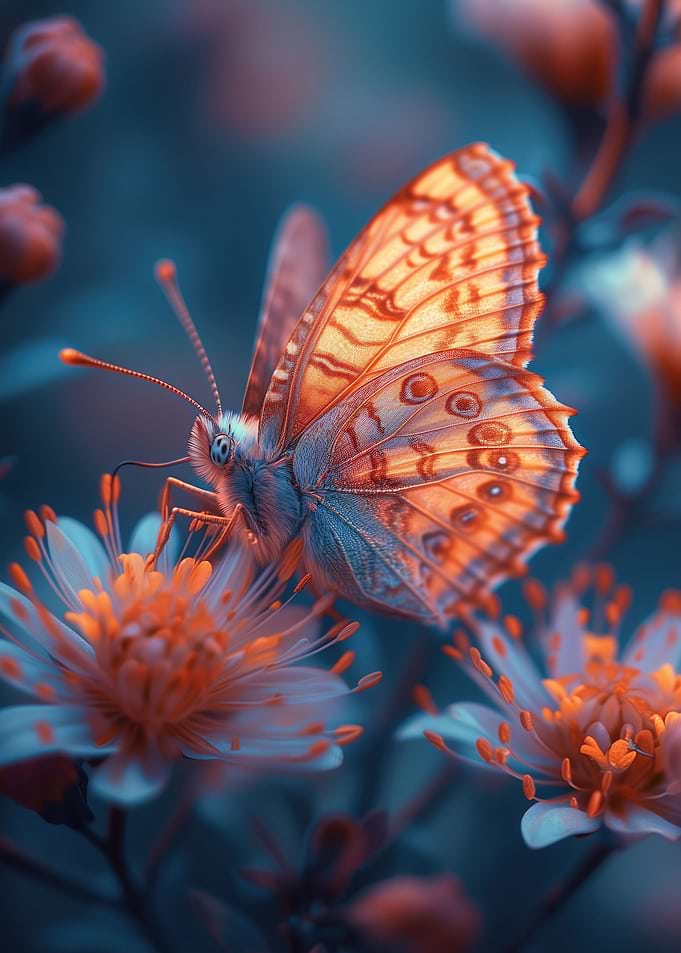 Neon butterfly
