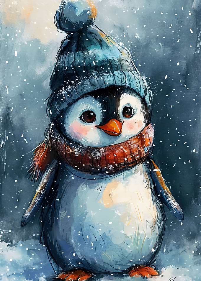 Penguin Watercolor