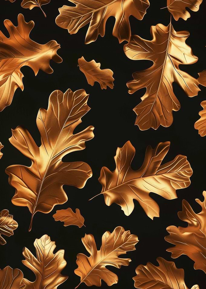 Gold Oak Leaf