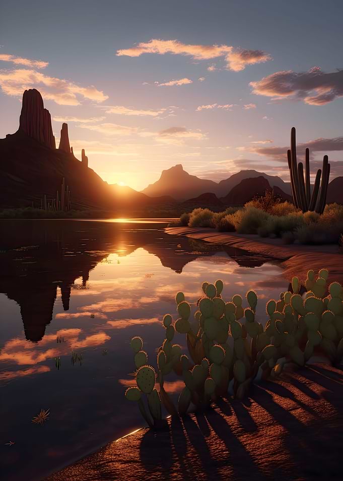 Beautiful Cactus With Flow