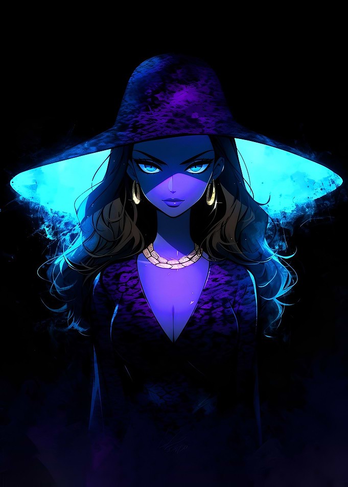 Elegant Mysterious Model