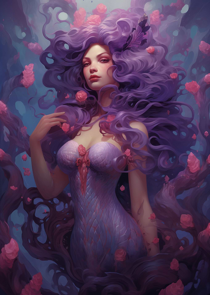 Mermaid in Purple