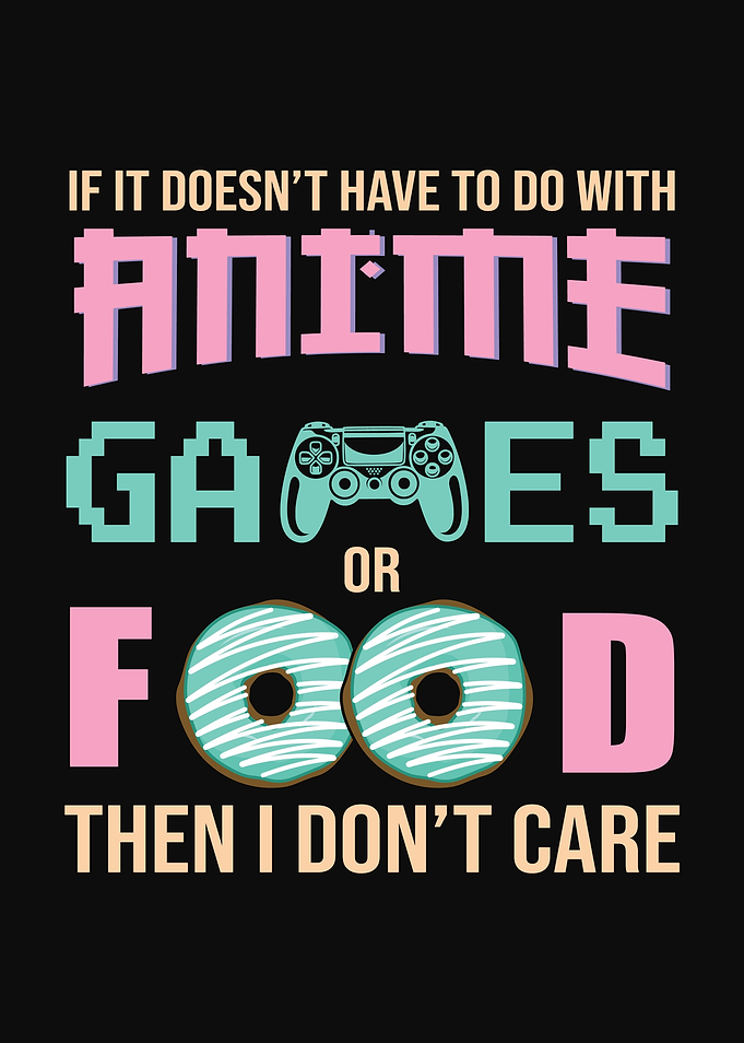 Anime Gaming and Food Art