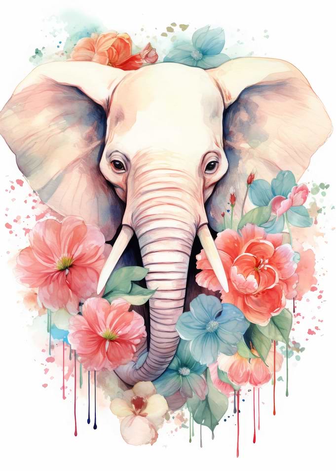 Elephant Watercolor