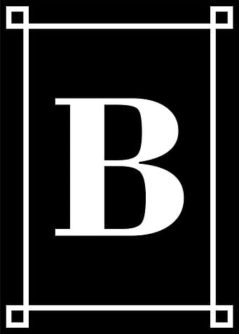 Alphabet B Decorative Art