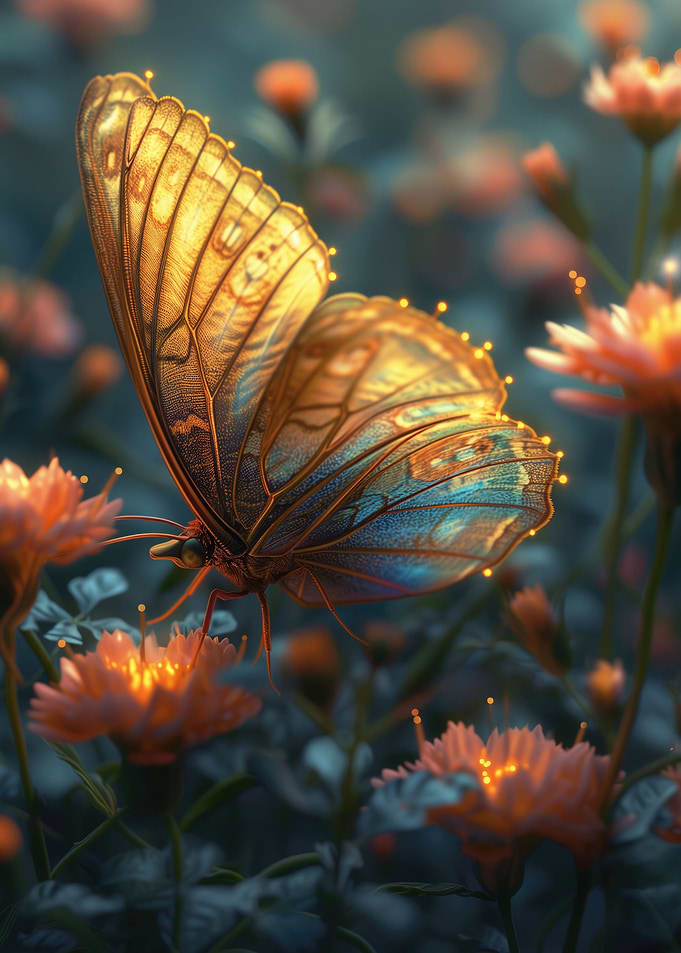 Neon butterfly